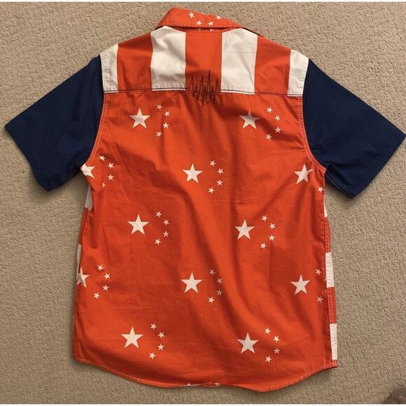 The Hundreds Clot Independence Day Supreme Box Logo July 4 USA Stripes Shirt M - Picture 3 of 4